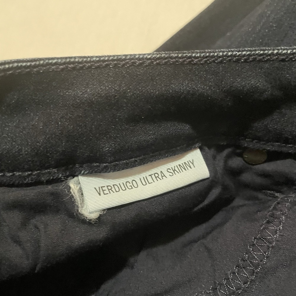 PAIGE VERDUGO ULTRA SKINNY TONAL MONA BLUE STRETCH JEANS WOMENS SIZE 27 MID-RISE - Picture 6 of 8